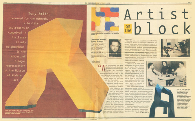 Artists on the Block Newspaper article
