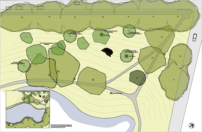 Tau Master Plan Landscape Drawing